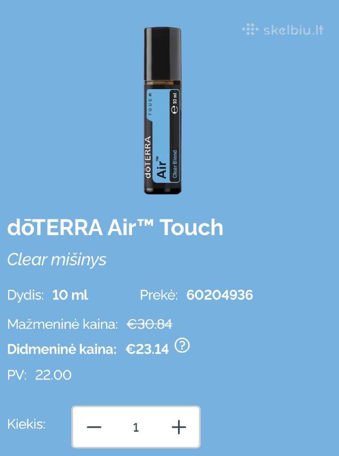 Naujas Doterra eterinis aliejus Air Touch - nuotraukos Nr. 3