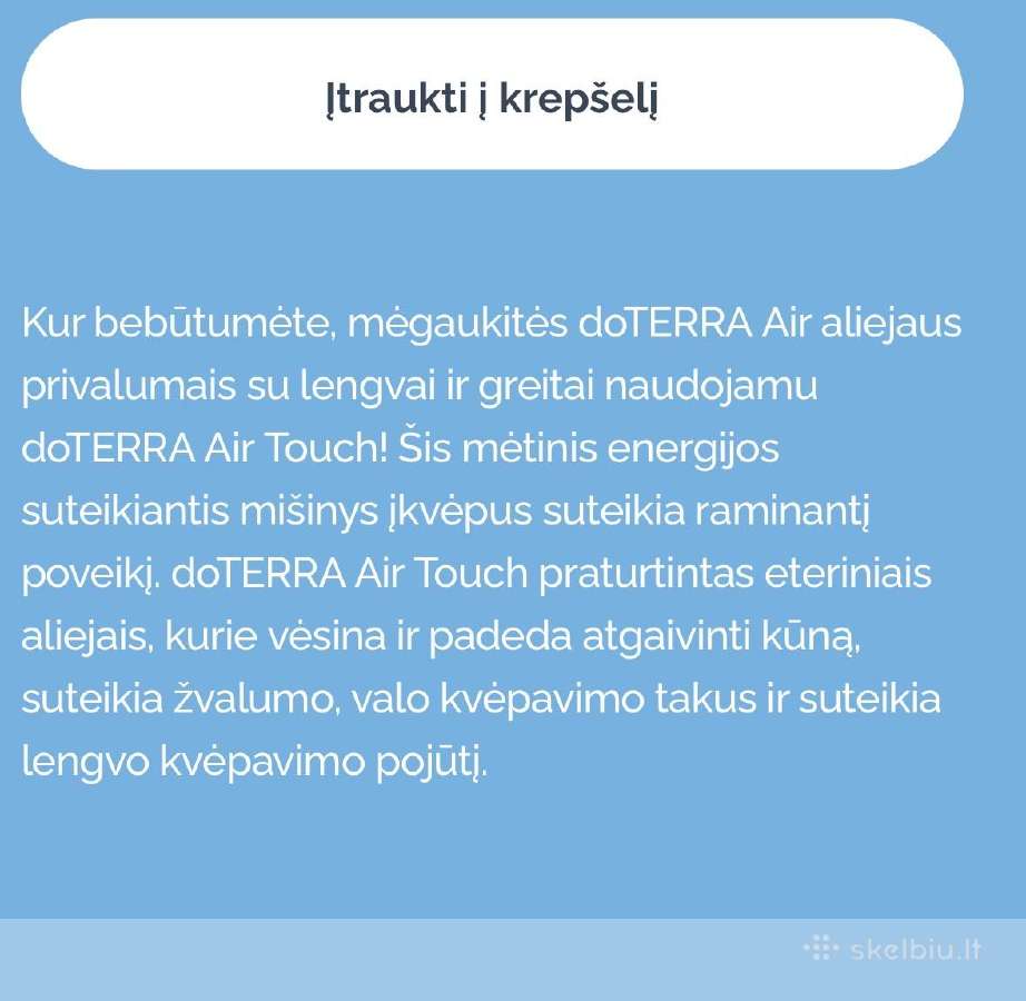 Naujas Doterra eterinis aliejus Air Touch - nuotraukos Nr. 4