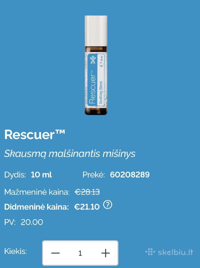 Naujas Doterra eterinis aliejus Rescuer Touch - nuotraukos Nr. 3
