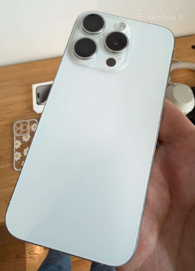 iPhone 15 pro (256 GB, white) - nuotraukos Nr. 2