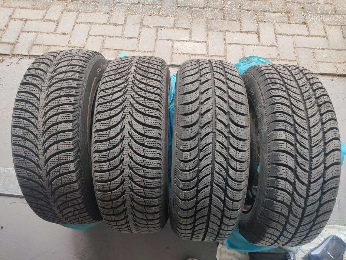 Žieminės padangos 195/65 R15 su ratlankiais - nuotraukos Nr. 3
