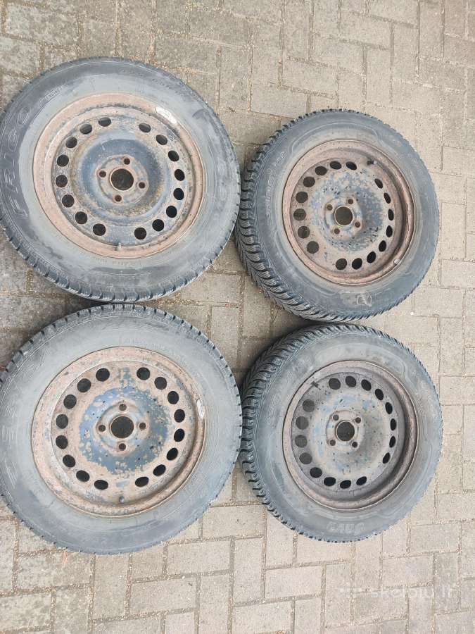 Žieminės padangos 195/65 R15 su ratlankiais - nuotraukos Nr. 4