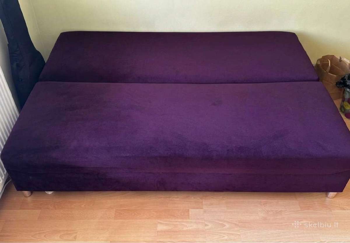 Mažai naudota sofa-lova su patalynė dėže - nuotraukos Nr. 2