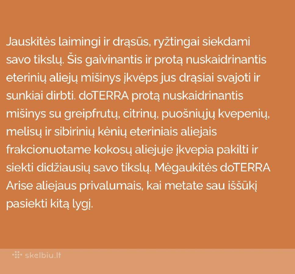 Naujas Doterra eterinis aliejus Arise 5ml - nuotraukos Nr. 4