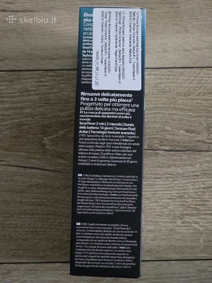 Elektrinis dantų šepetėlis Philips Sonicare 2100 - nuotraukos Nr. 4