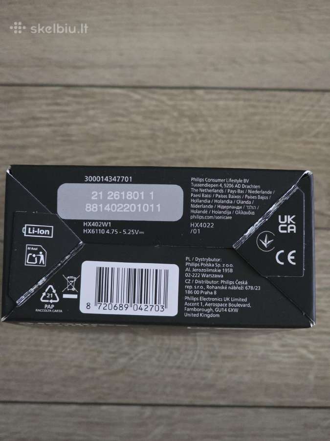 Elektrinis dantų šepetėlis Philips Sonicare 2100 - nuotraukos Nr. 6