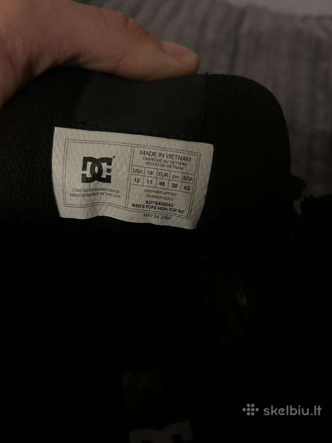 Nauji Dc Shoes Pure High-top WC Black - nuotraukos Nr. 6