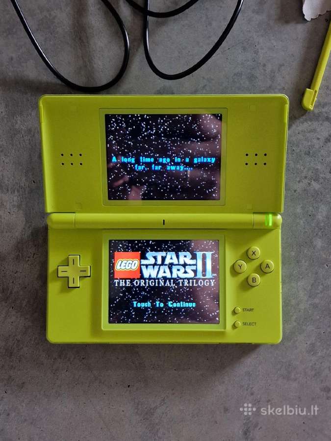 Nintendo DS Lite, ryškiai žalia, su 14 žaidimų - nuotraukos Nr. 3