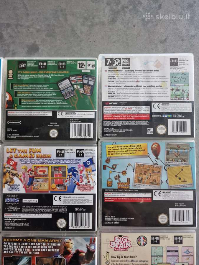Nintendo DS Lite, ryškiai žalia, su 14 žaidimų - nuotraukos Nr. 20