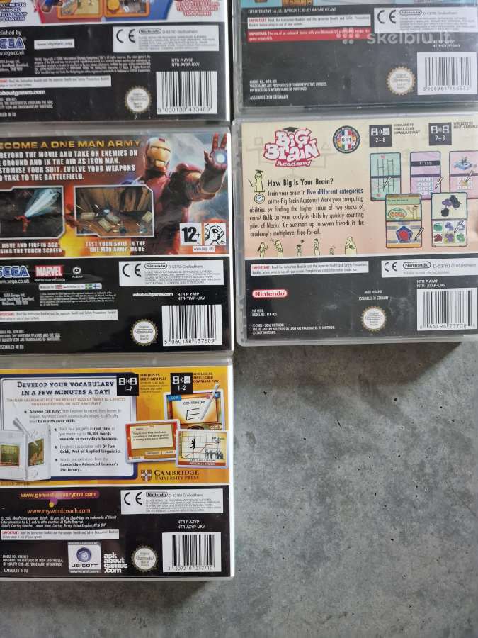 Nintendo DS Lite, ryškiai žalia, su 14 žaidimų - nuotraukos Nr. 21