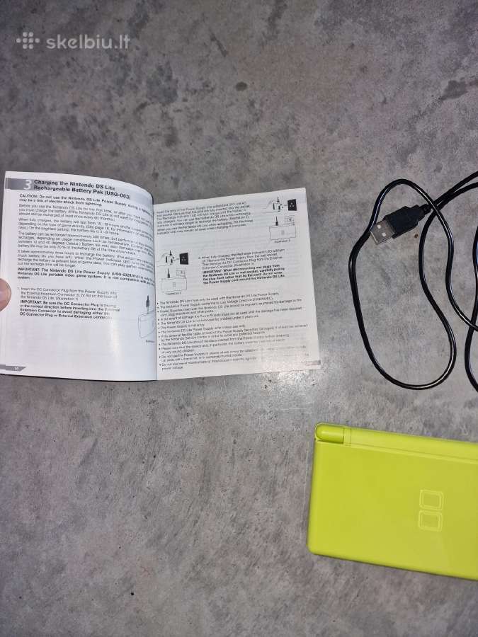 Nintendo DS Lite, ryškiai žalia, su 14 žaidimų - nuotraukos Nr. 23