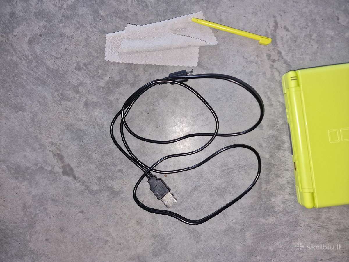 Nintendo DS Lite, ryškiai žalia, su 14 žaidimų - nuotraukos Nr. 24