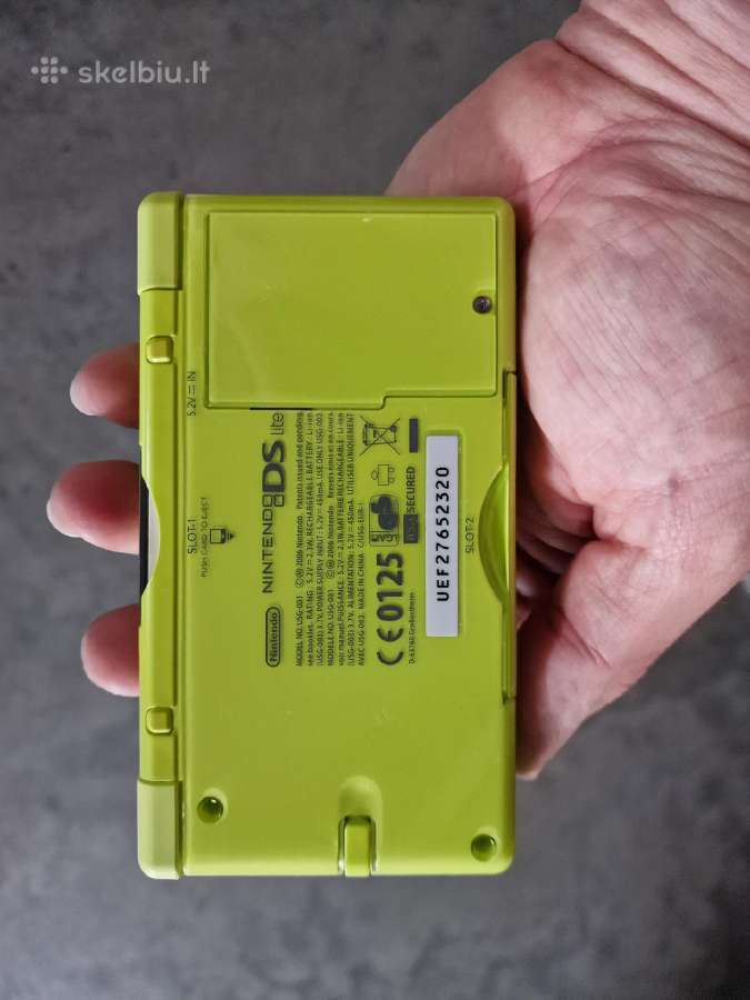 Nintendo DS Lite, ryškiai žalia, su 14 žaidimų - nuotraukos Nr. 33
