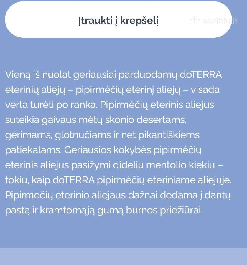 Naujas Doterra eterinis aliejus Peppermint 5ml - nuotraukos Nr. 4