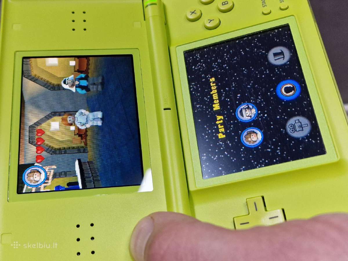 Nintendo DS Lite, ryškiai žalia, su 14 žaidimų - nuotraukos Nr. 5