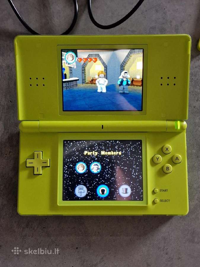 Nintendo DS Lite, ryškiai žalia, su 14 žaidimų - nuotraukos Nr. 4