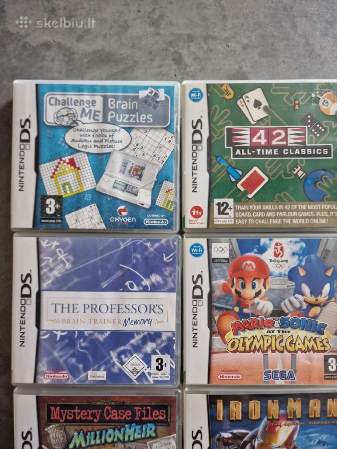 Nintendo DS Lite, ryškiai žalia, su 14 žaidimų - nuotraukos Nr. 13
