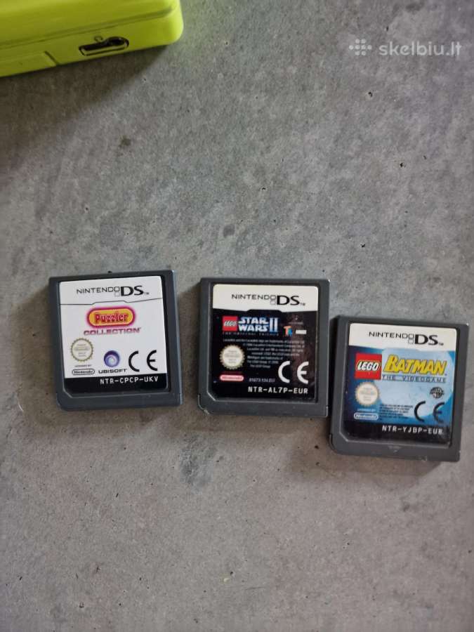 Nintendo DS Lite, ryškiai žalia, su 14 žaidimų - nuotraukos Nr. 17