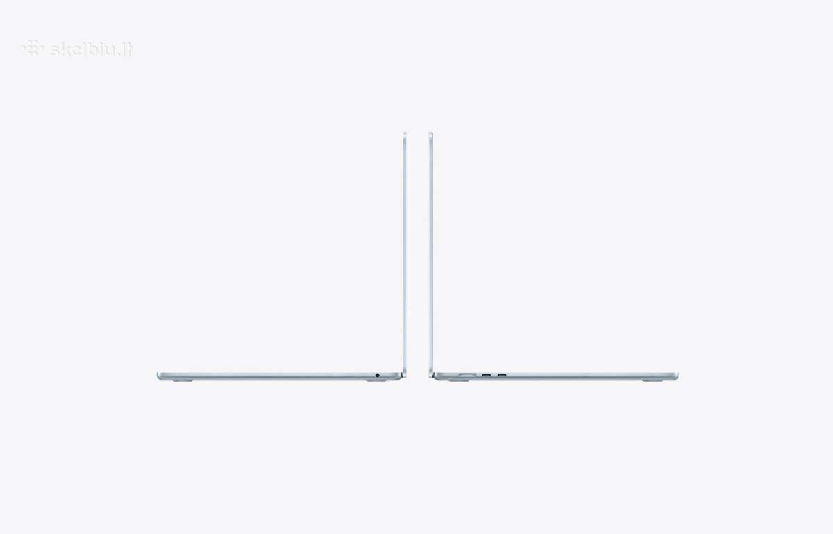 Apple MacBook Air 15 M5 2025 Sky Blue 1tb SSD - nuotraukos Nr. 2