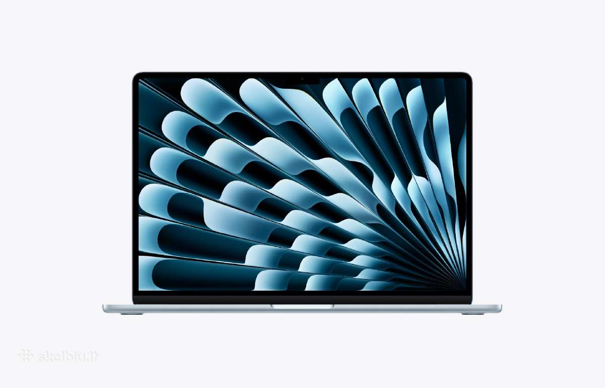Apple MacBook Air 15 M5 2025 Sky Blue 1tb SSD - nuotraukos Nr. 3