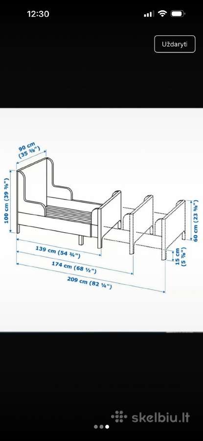 Vaikiška Ikea Busunge lova - nuotraukos Nr. 10