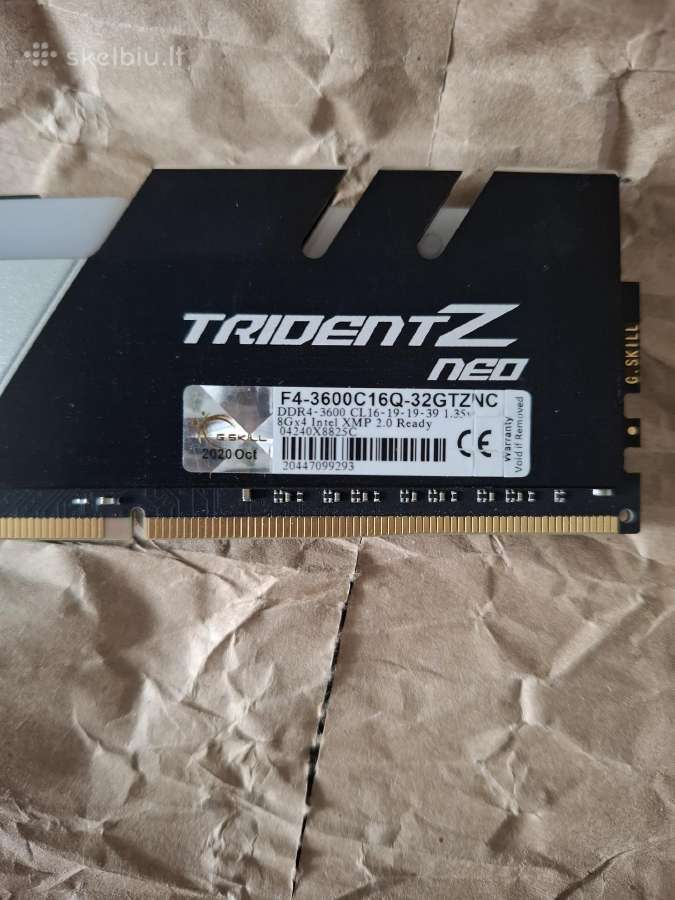 G.skill Trident Z Neo (for Amd) Ddr4 32gb (4x8gb) - nuotraukos Nr. 2