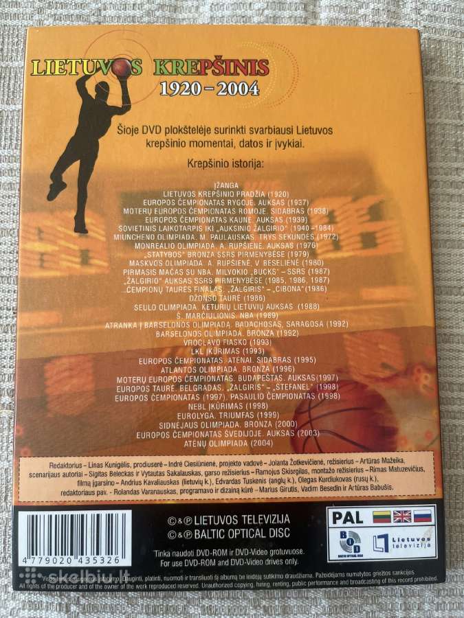 Dvd dokumentika “Lietuvos krepšinio istorija - nuotraukos Nr. 2