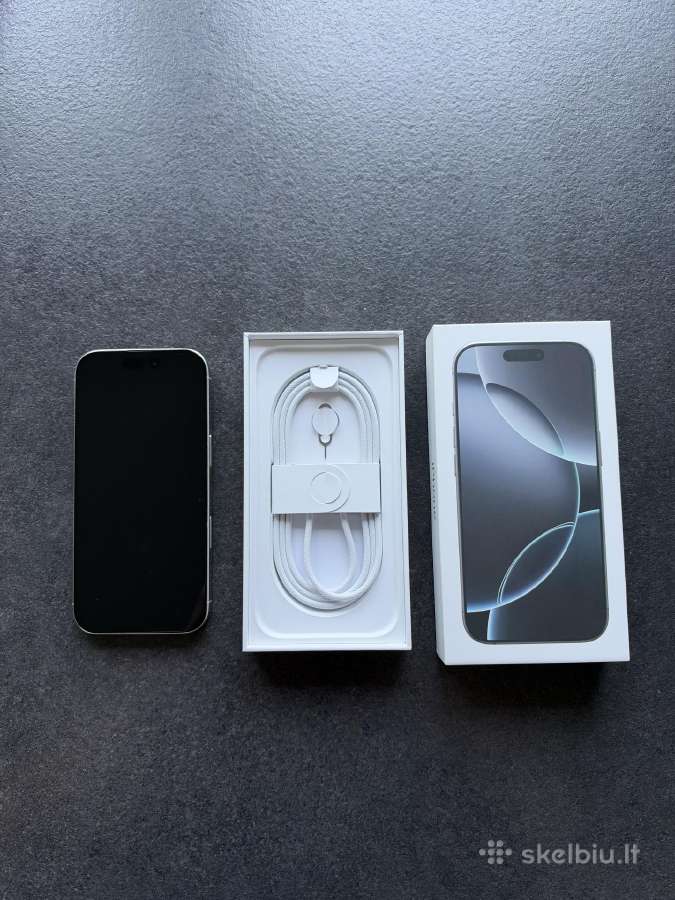 iPhone 16 Pro 128 GB, White Titanium - nuotraukos Nr. 2