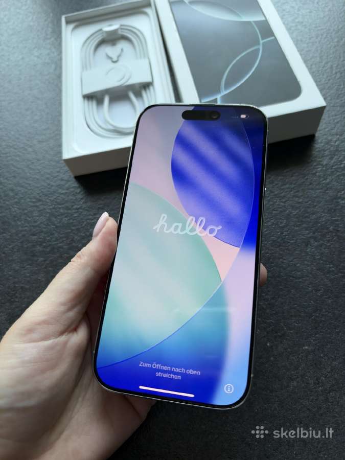 iPhone 16 Pro 128 GB, White Titanium - nuotraukos Nr. 4
