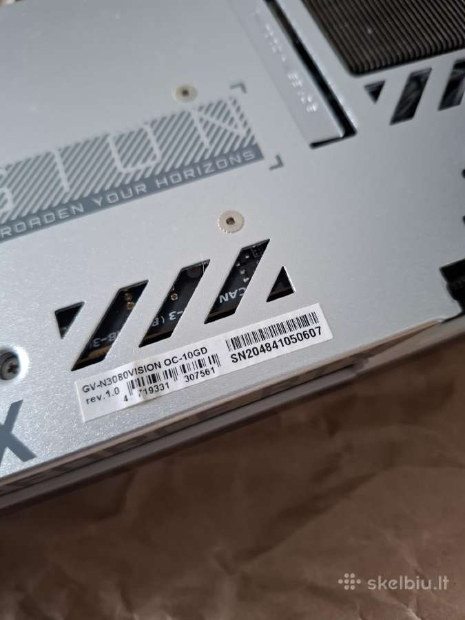 Geforce Rtx 3080 Vision Oc 10g (Rev. 1.0) - nuotraukos Nr. 3