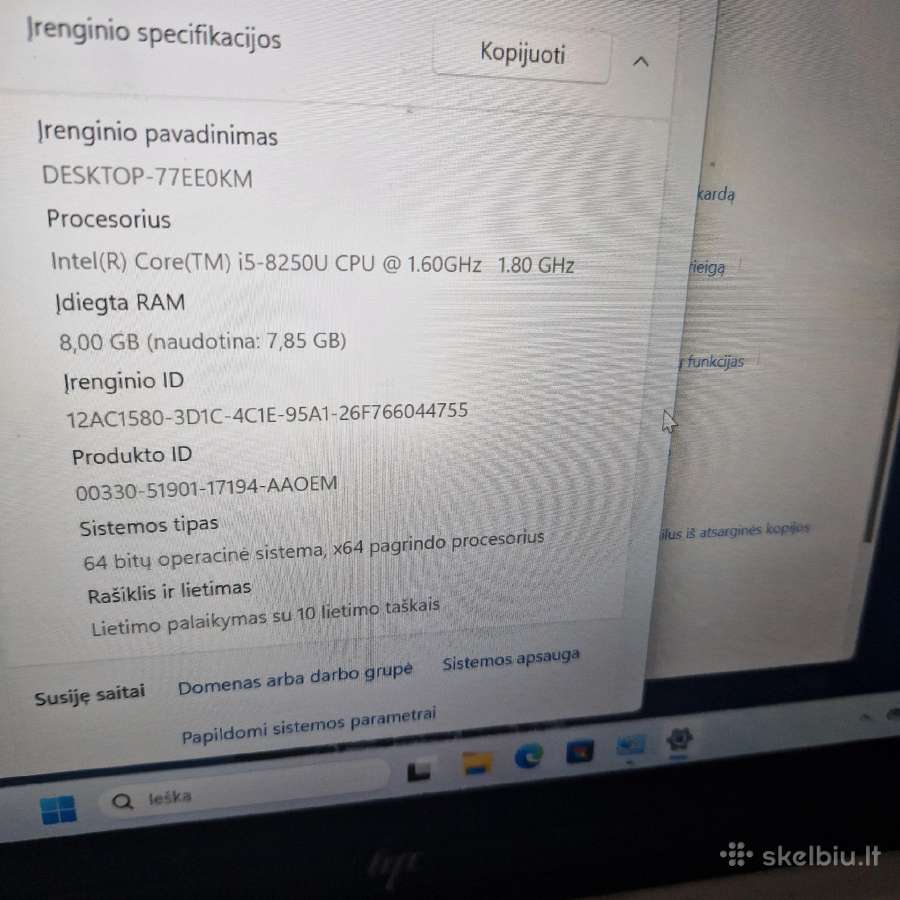 Hp elitebook 830 G5 Touch - nuotraukos Nr. 2
