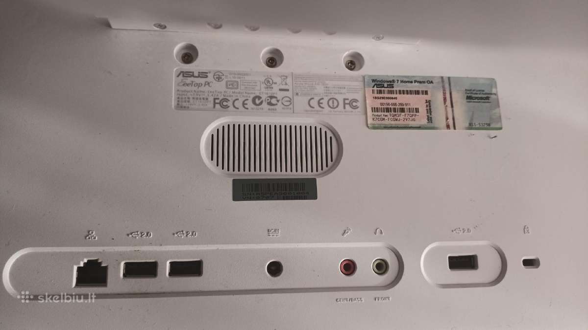 Kompjuteris Asus Eee Top Pc - nuotraukos Nr. 7