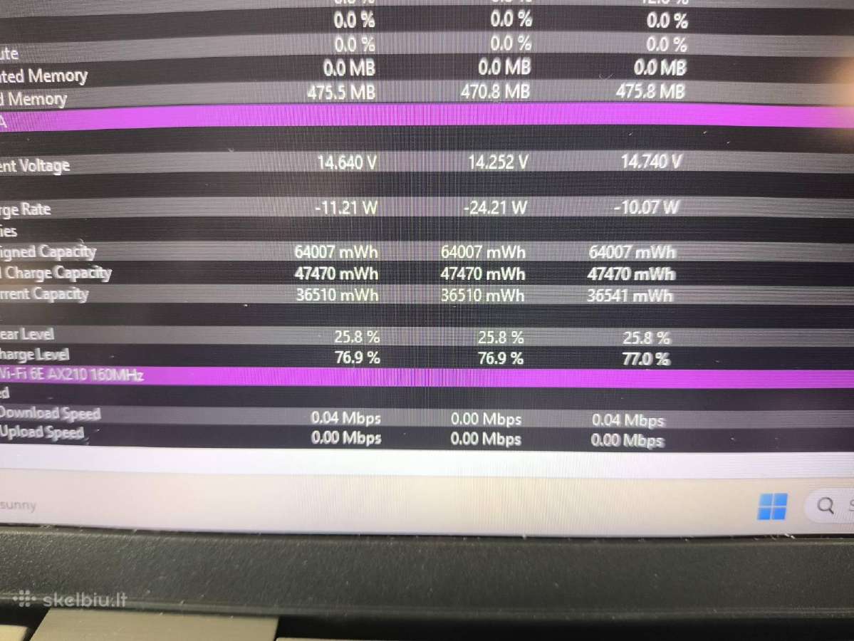 Latitude 15.6 Fhd Ips i7-11850h 16gb 512gb 26% - nuotraukos Nr. 6