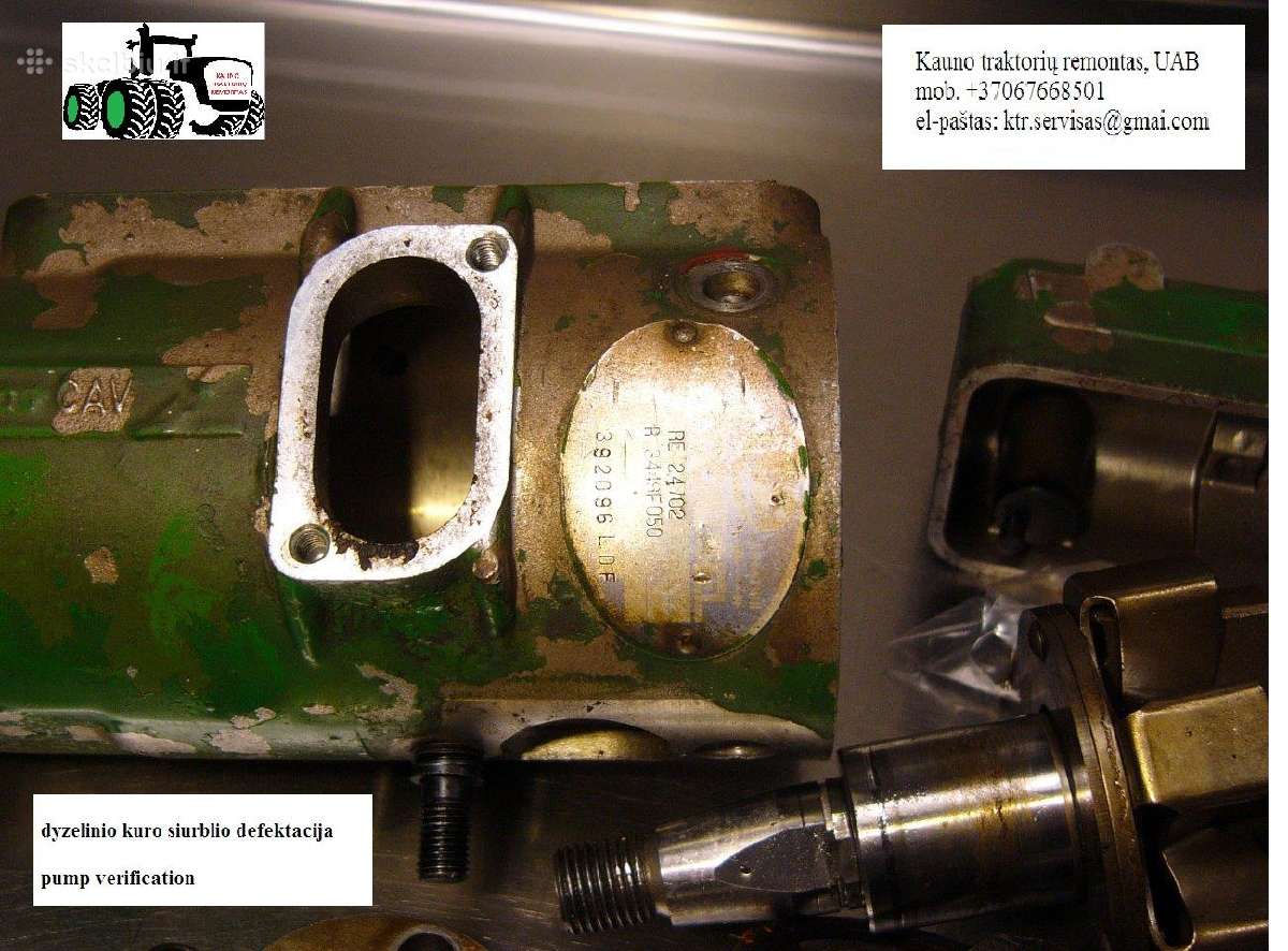 Ktr+ John Deere 2450/2650/2850 kuro siurblys - nuotraukos Nr. 9
