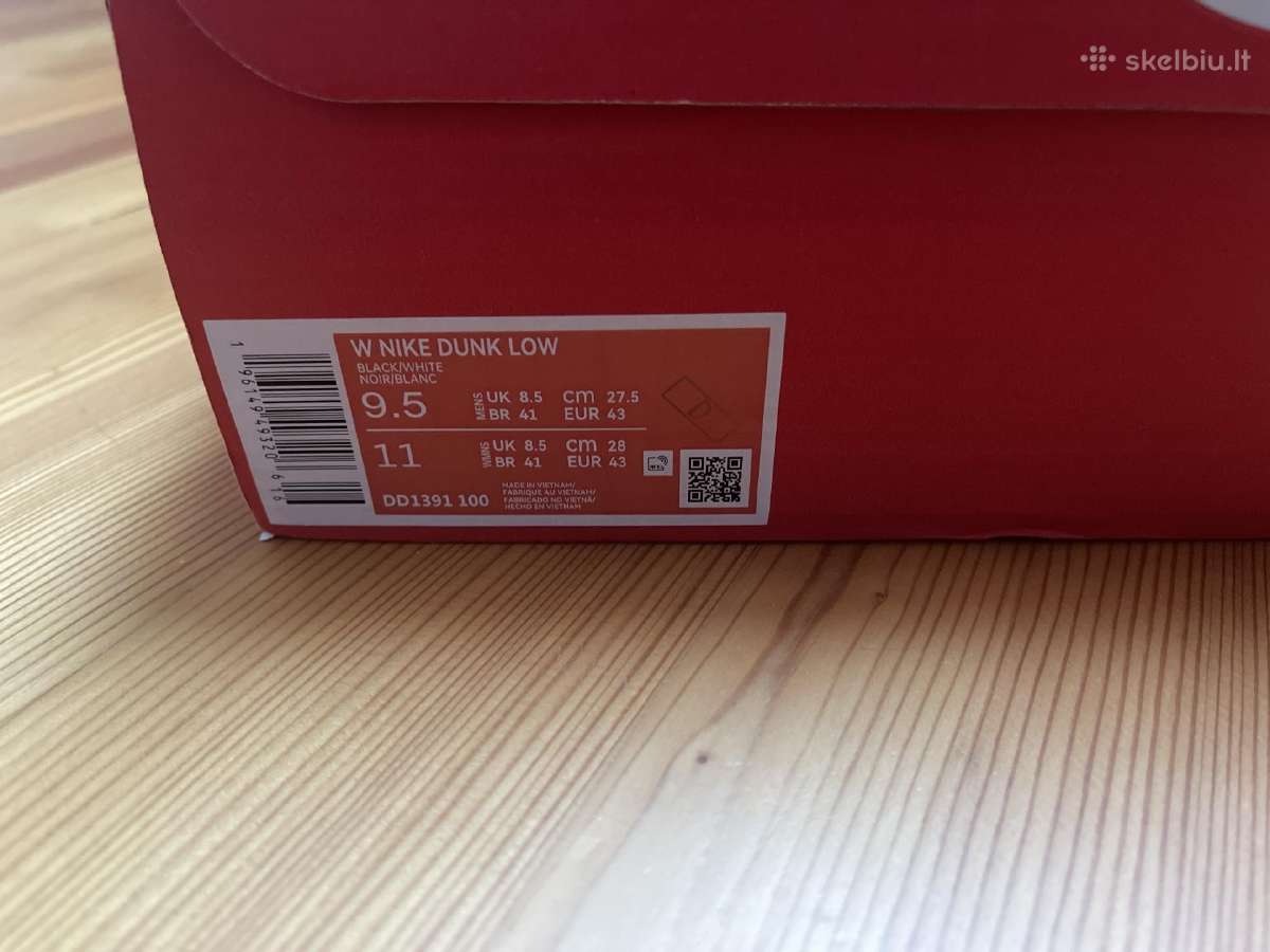 Dunk Low „panda“ kedai, Us 9.5 / Eu 43 - nuotraukos Nr. 2