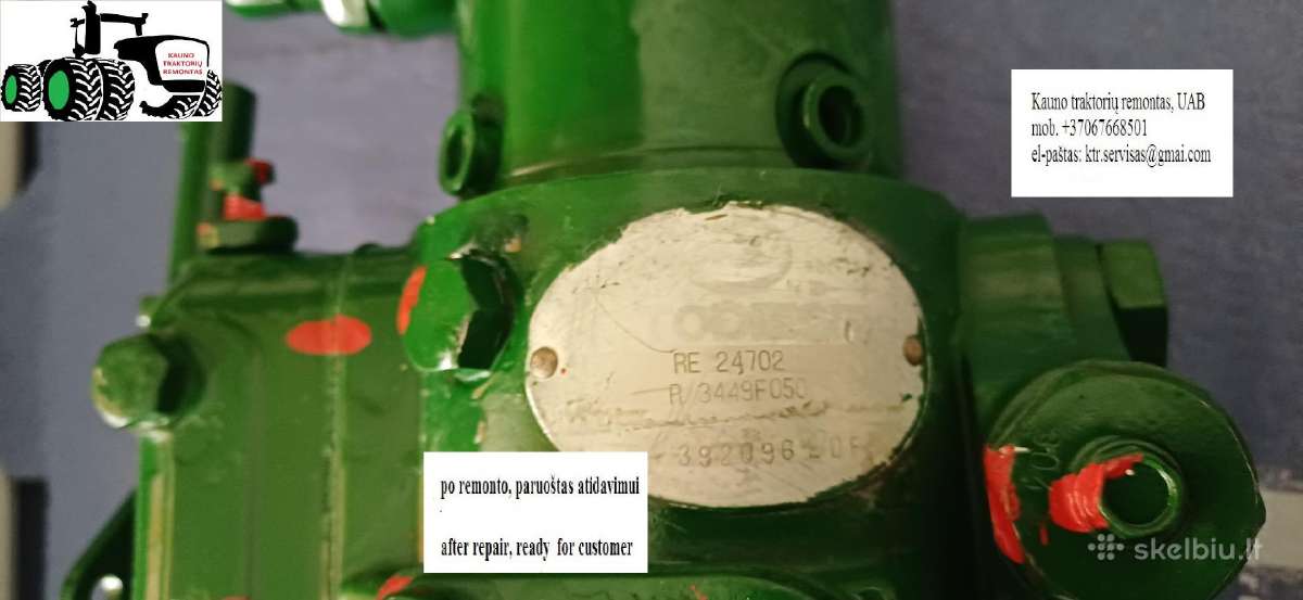 Ktr+ John Deere 2450/2650/2850 kuro siurblys - nuotraukos Nr. 21