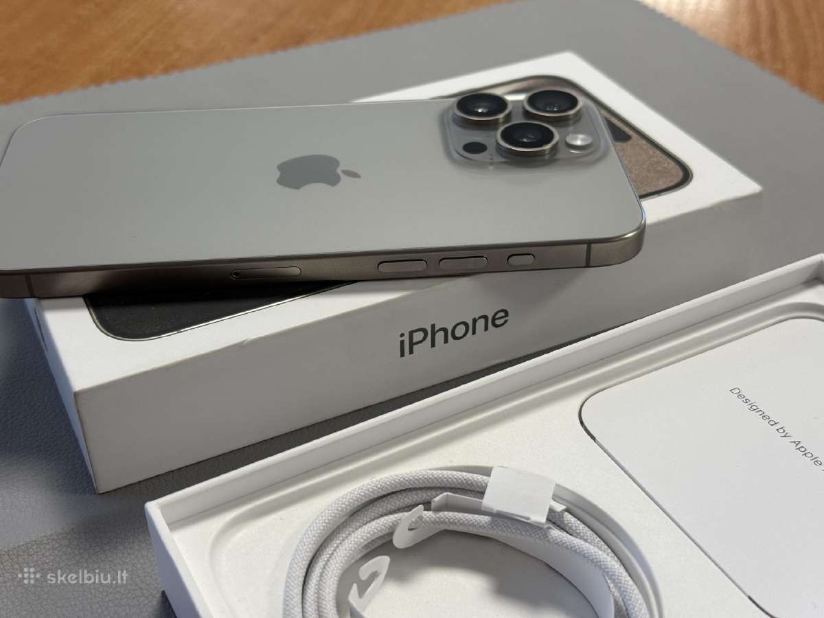 iPhone 15 Pro Max 256gb Visai kaip naujas - nuotraukos Nr. 3