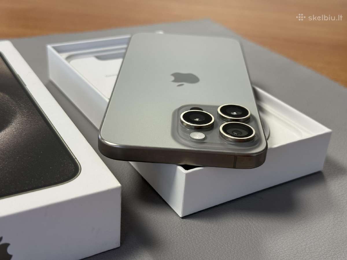 iPhone 15 Pro Max 256gb Visai kaip naujas - nuotraukos Nr. 5