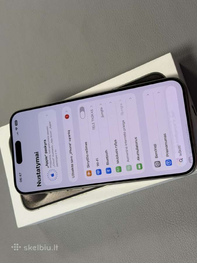 iPhone 15 Pro Max 256gb Visai kaip naujas - nuotraukos Nr. 12