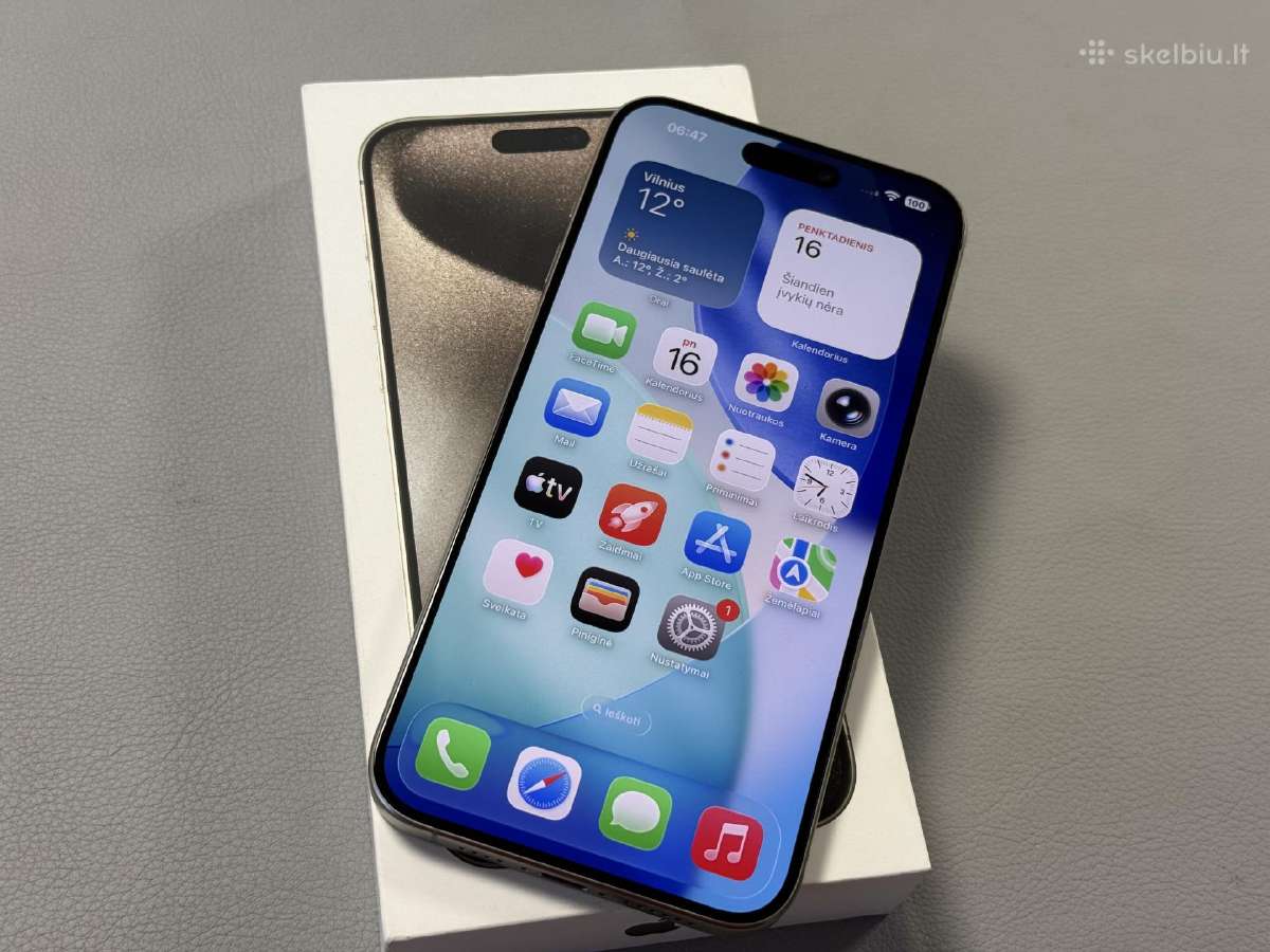 iPhone 15 Pro Max 256gb Visai kaip naujas - nuotraukos Nr. 14
