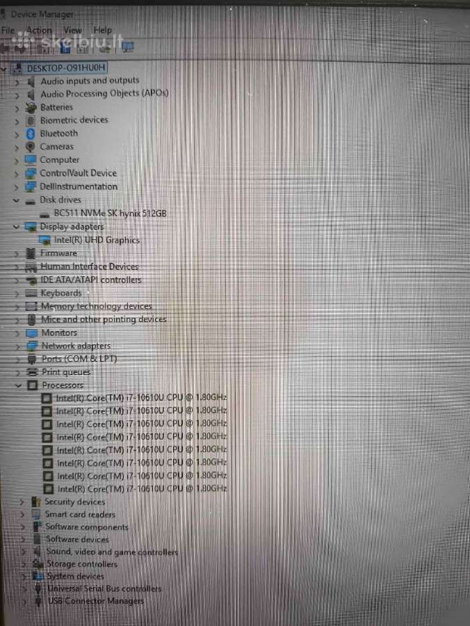 Latitude 15.6 Ips i7-10610u 16gb 512gb 57% - nuotraukos Nr. 5
