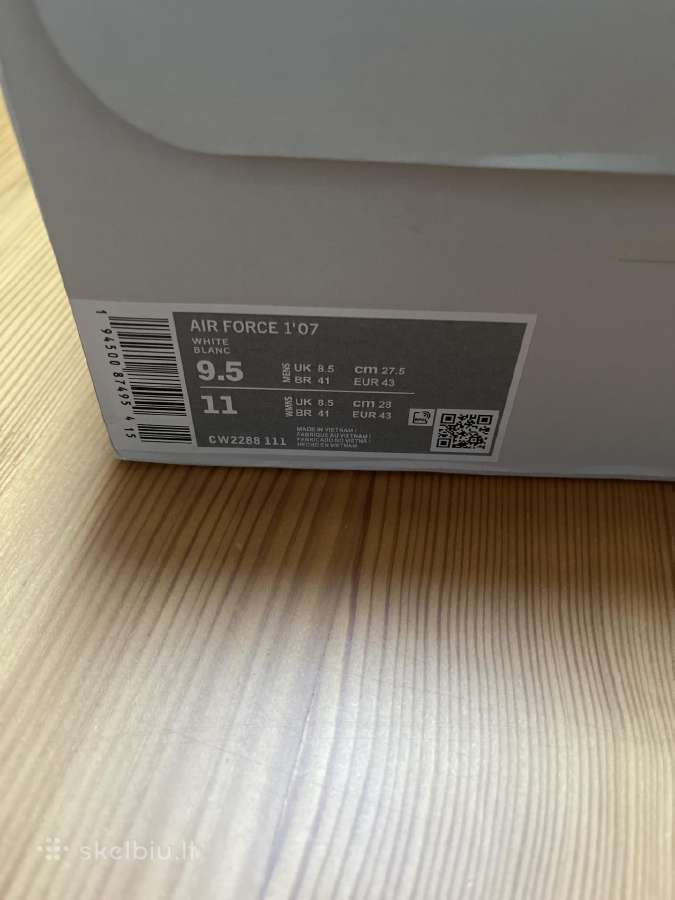 Nike Air Force 1 '07 kedai, Us 9.5 / Eu 43 - nuotraukos Nr. 2