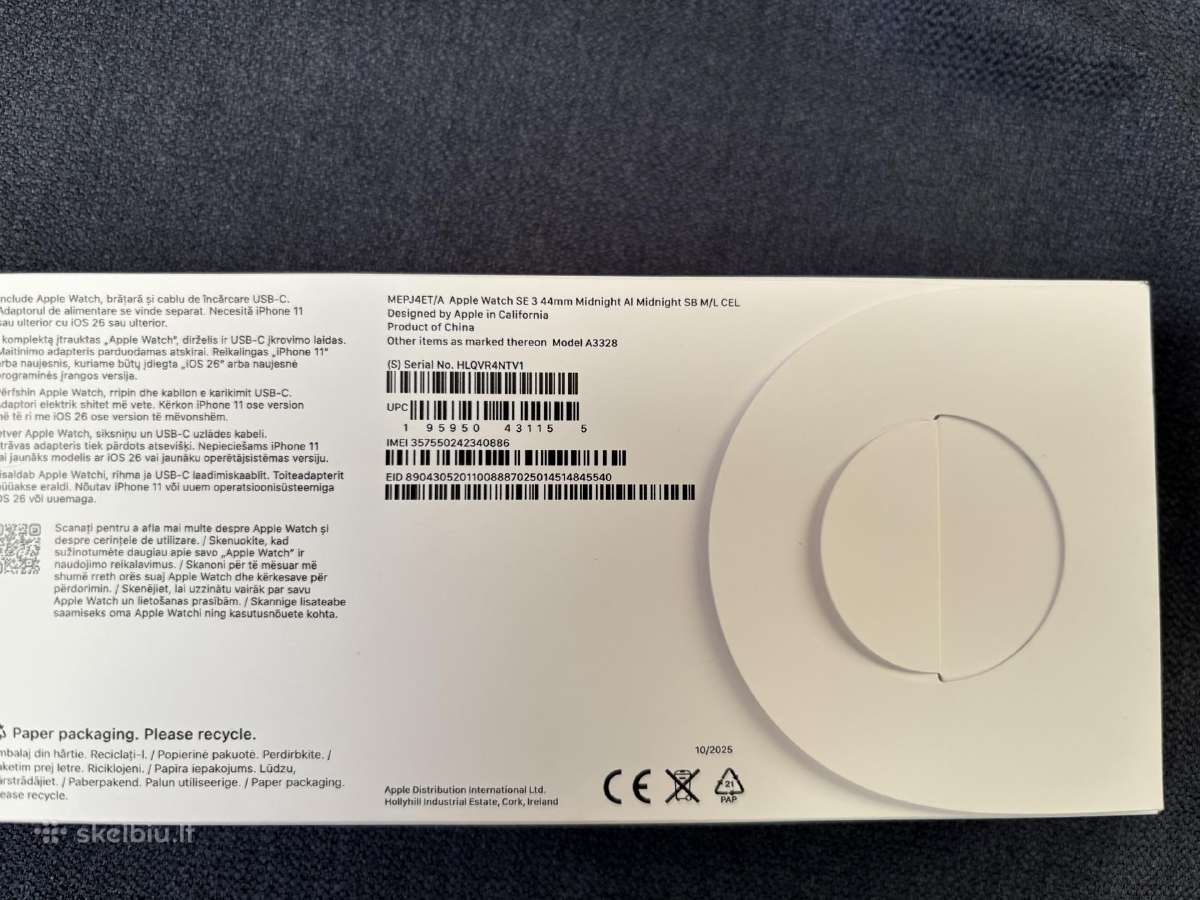 Apple Watch Se 3 GPS + Cellular 44mm - nuotraukos Nr. 8