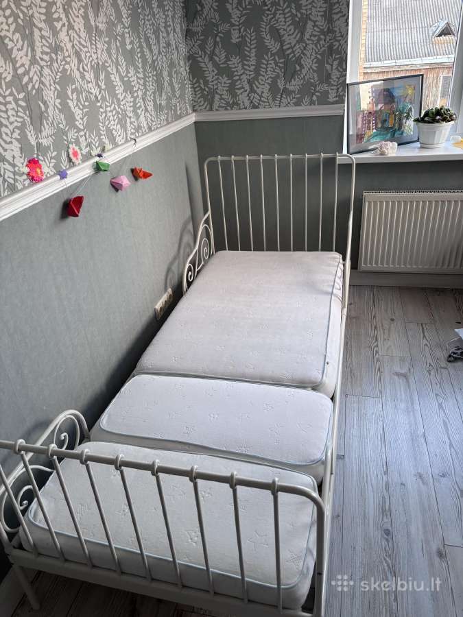Ikea auganti vaikiška lova su čiužiniu - nuotraukos Nr. 3
