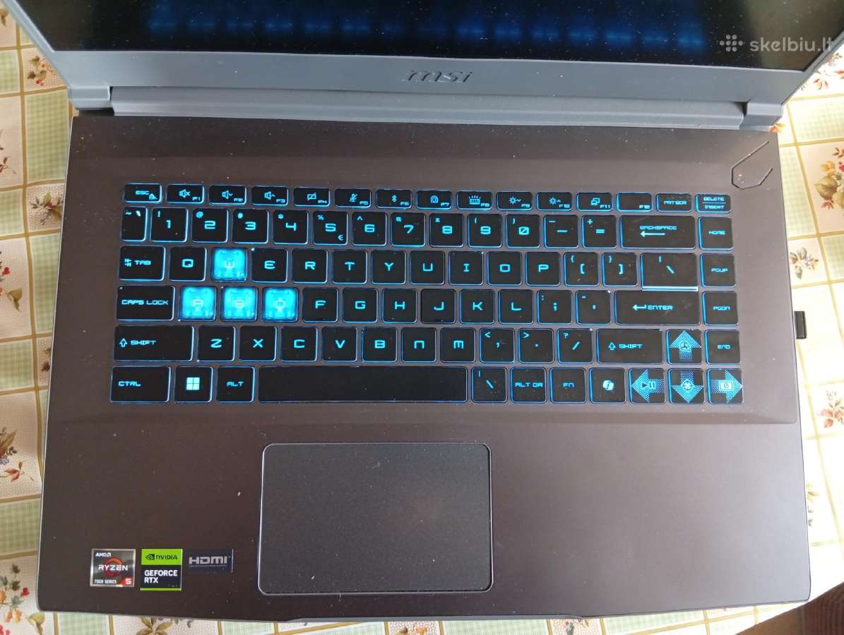 Parduodamas žaidimų kompiuteris Msi Thin15 - nuotraukos Nr. 2