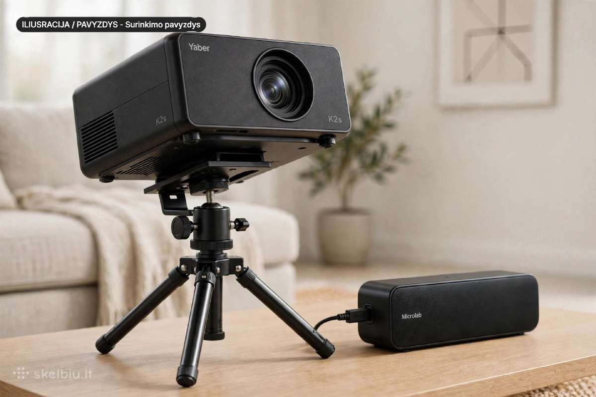 Yaber K2s 800 Ansi 4k Projektorius Jbl - nuotraukos Nr. 2