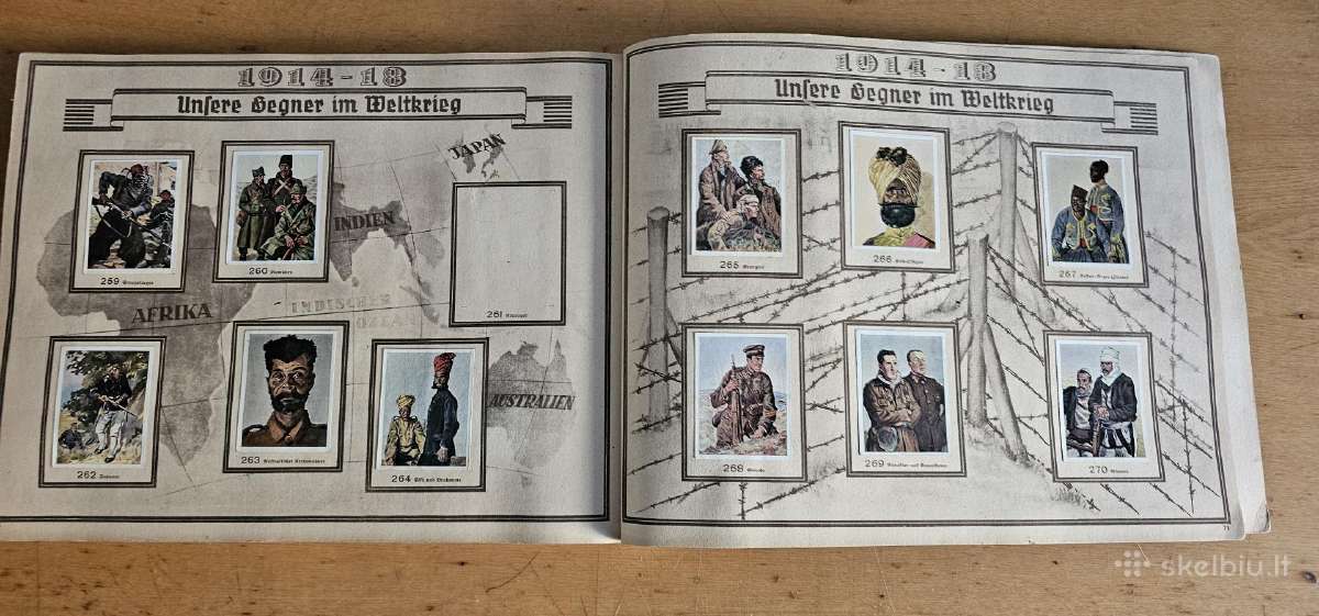 Ww1 Vokietijos cigareciu korteliu kolekcija - nuotraukos Nr. 9