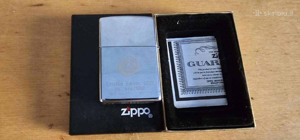 1999 Zippo Ballantines ziebtuvelis riboto leidimo - nuotraukos Nr. 3