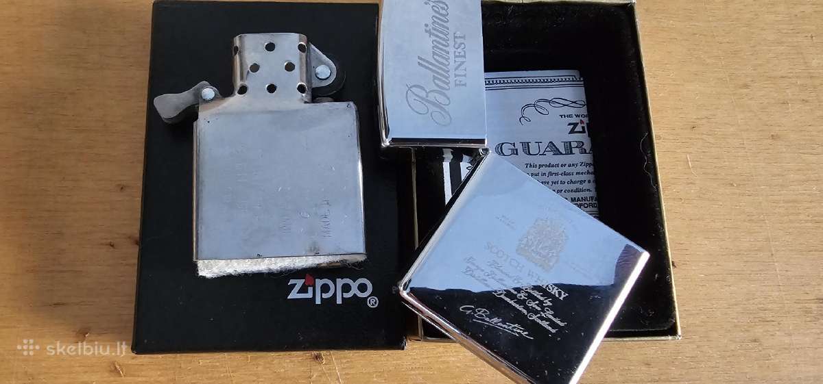 1999 Zippo Ballantines ziebtuvelis riboto leidimo - nuotraukos Nr. 5