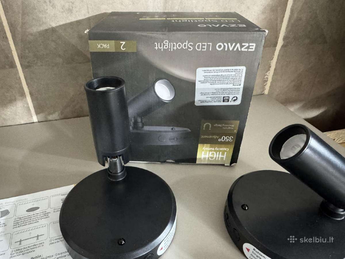 LED šviestuvai pakraunami 2 vnt - nuotraukos Nr. 3